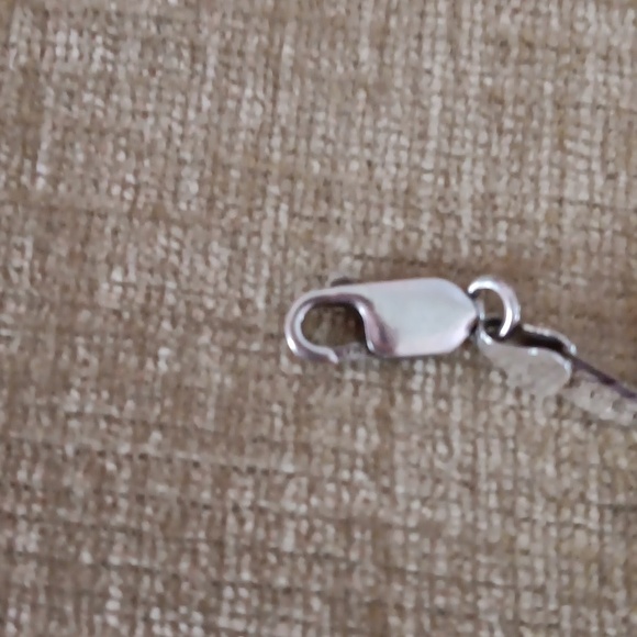 925 Italy Silver Flat Herringbone Snake Chain Bracelet - Picture 5 of 6